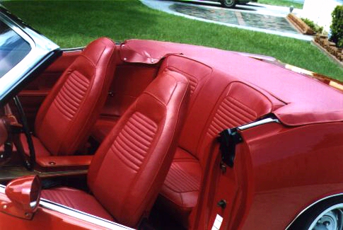 My `Cuda: Rear interior with top down
